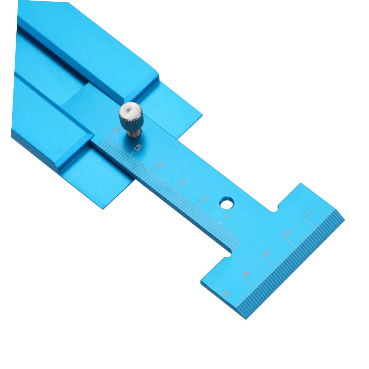 1PC Woodworking Height Gauge Metric Ruler for Carpenters Durable Aluminium Alloy Measuring Tool with Numbers Compact Design for Easy Carrying and Accurate Measurements