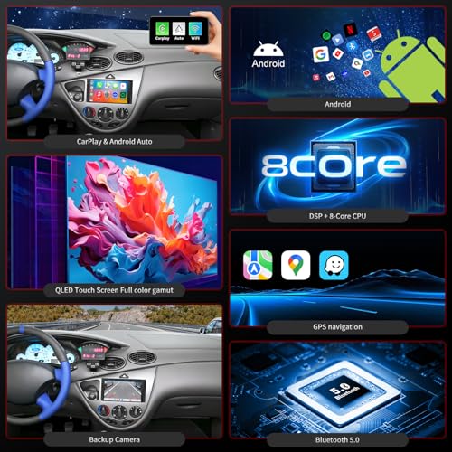 Radio de actualización para Ford Focus 1998-2004 con pantalla táctil 6.8" miniatura 4