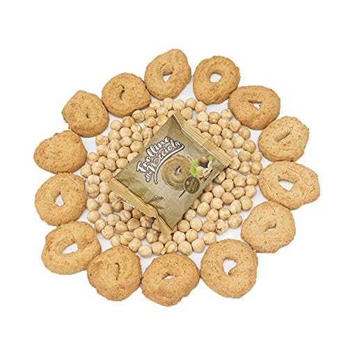Destefanis & Novero | Galletas de mantequilla artesanas con avellanas Langhe tostadas, harina, huevos frescos y mantequilla. Ideal para desayuno y merienda. Display monodosis de 35 piezas