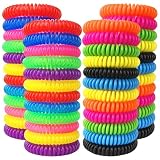 Mosquito Repellent Bracelets 48 Pack Individually Wrapped Mosquito Repellent Bands for Kids and Adults with 24 Pcs Mosquito Repellent Stickers for Indoor and Outdoor Protection