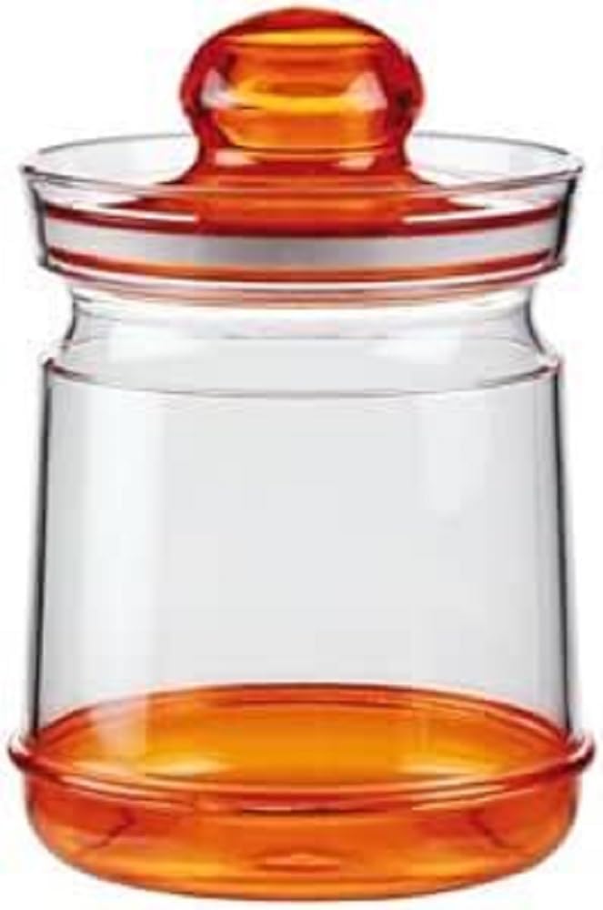 Cosmoplast 8180200 Barocco Barattolo Medio, 32, Trasparente/​Multicolore