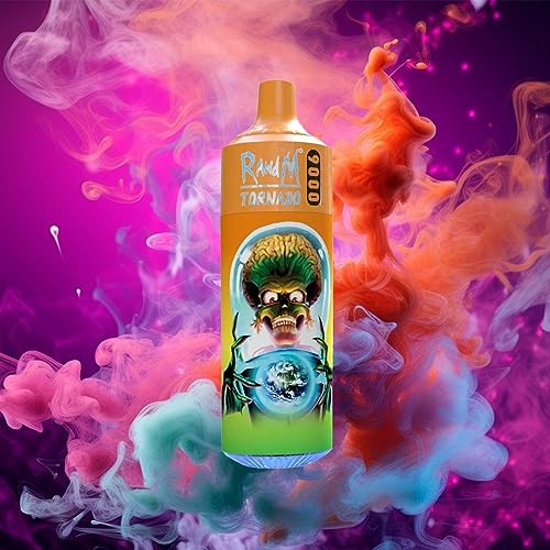 R and M Tornado Rechargeable Disposable Vape Pens, 9000 Puffs Starter Kit, Fruity Flavours, E-Cigarettes, No Nicotine, 2ml Cartridge Capacity, Draw-Activated Vape Pen, Smooth Vaping (LEMON LIM) - Image 5