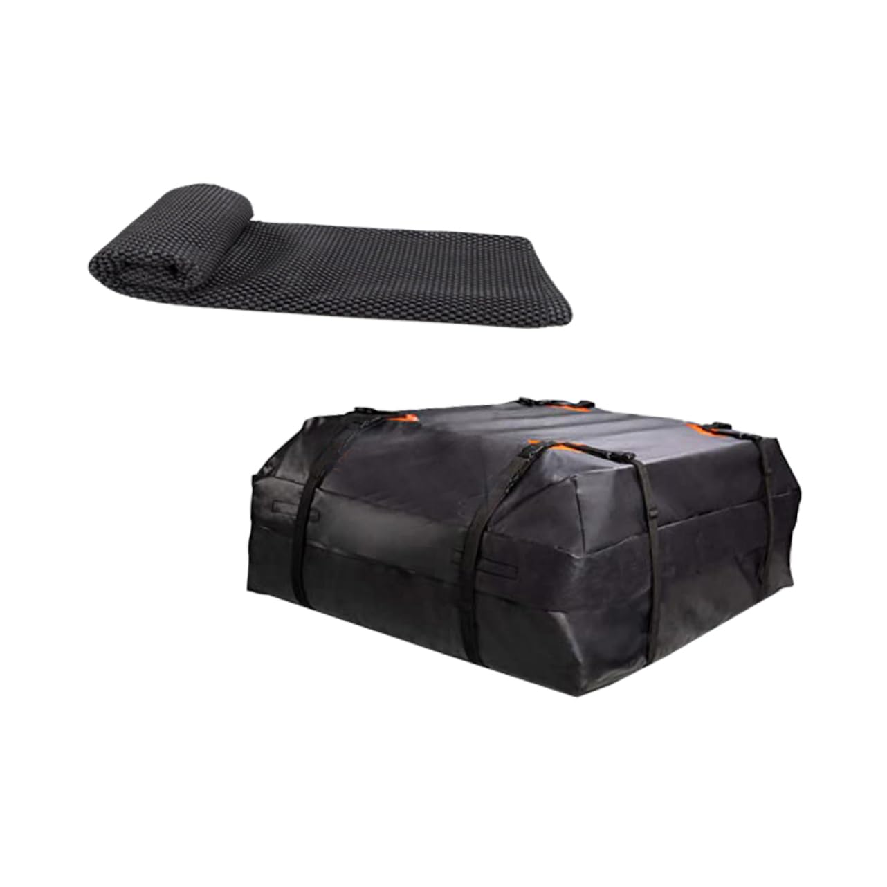 CHILDWEET Auto Rooftop Cargo Bag 420d Oxford Waterproof Luggage Carrier Sun and Dust Protection Easy Fix