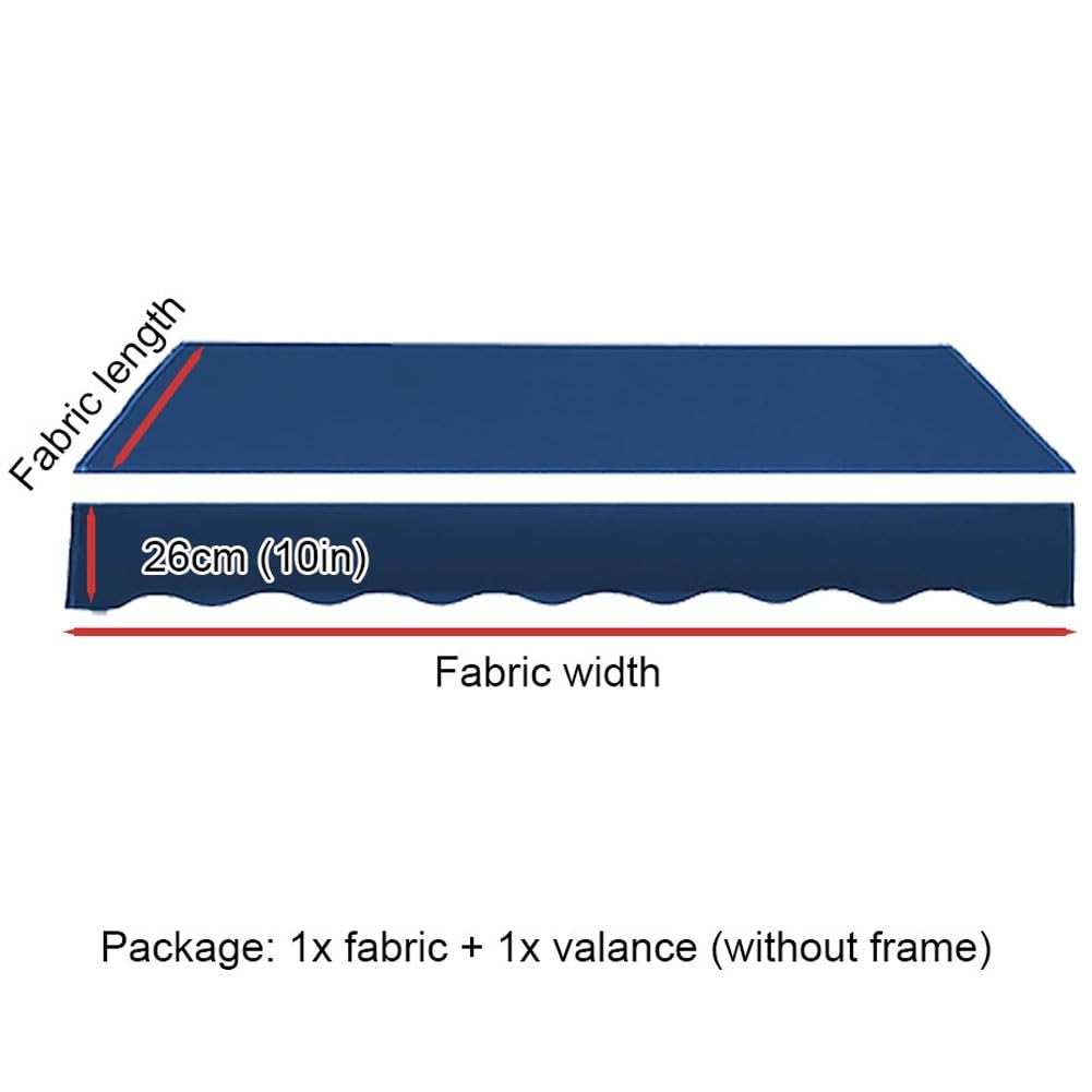 Bâche imperméable et résistante aux UV - 1,2 x 4 m - Tissu d'extérieur durable de rechange pour terrasse et cour - Matériau vert Sune pour une meilleure protection solaire