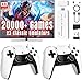PZNETUE 2025 Retro Konsole Spielkonsole Game Stick, Retrolink 20,000+ Spiele mit 2 Wireless Controller, Retro Konsole Plug & Play Game Stick TV HDMI, Geschenk für Erwachsene & Familien (G-Pro)