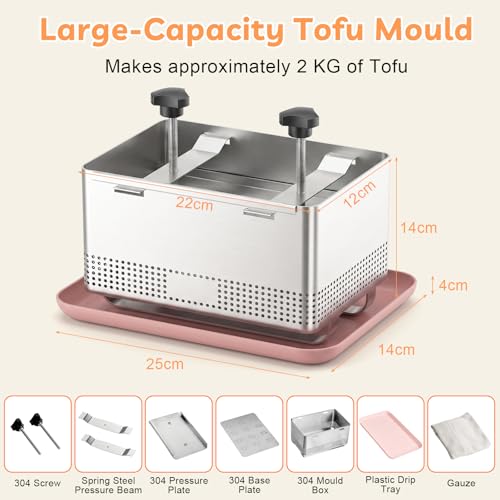 Machine à tofu efficace pour élimination rapide de l'eau du paneer