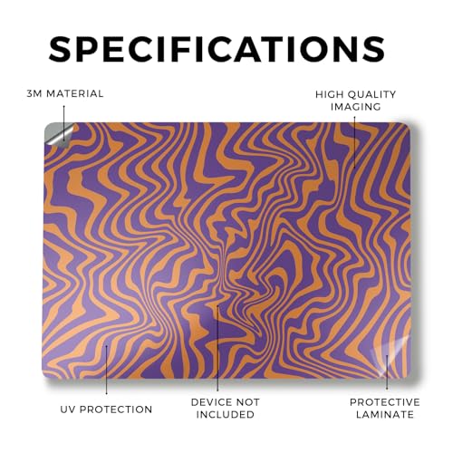 Image of Laptop Skin Compatible with Alienware M18 R2 (2024) - Jitter Zebra - Premium 3M Vinyl Protective Wrap Decal Cover - Easy to Apply | Crafted in The USA by MightySkins