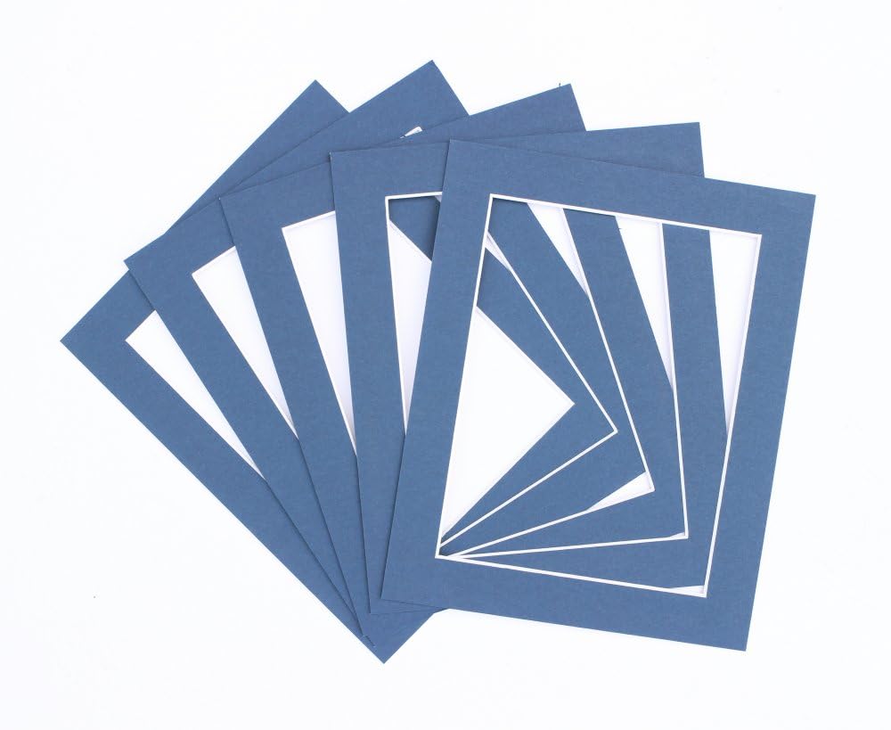 Frame Company Pack of 3 Oxford Blue Mounts 12x10 for 9x7 inch *Choice of Colours*