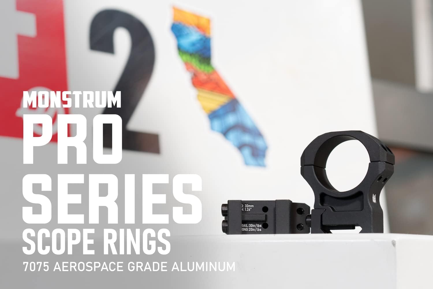 Monstrum Pro Series 7075 Aluminum Scope Rings | 30 mm | Medium Profile : Sports & Outdoors