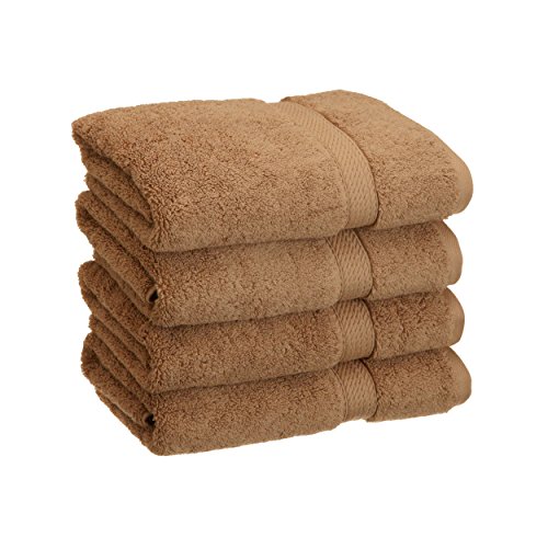 BLUENILEMILLS BNM Egyptian Cotton 4-Piece Towel Set, Includes 4 H...