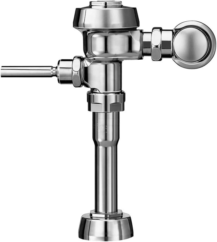 Sloan Regal 186 Exposed Manual Urinal Flushometer, 0.5 GPF Manual Flush Valve - Single Flush Non-Hold-Open Handle, Fixture Connection Top Spud, Polished Chrome Finish, 3982628