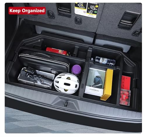 QXZcar 2021-2026 Toyota Sienna Trunk Organizer, Insert Cargo Rear Hatch Storage Boxs fit Sienna Accessories - Thumbnail 3