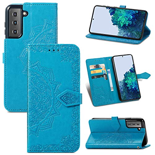 RuiMi for Galaxy S22 SCG13 対応 手帳型 純色  花柄 ケース 横開き for Galaxy S22 SCG13 ケース カバー スタンド機能 財布型 耐衝撃 軽量 防塵 シンプル おしゃれ 良質PU レザーケース カード収納 人気女性 カバー  おしゃれ かわいい for Galaxy S22 SCG13 保護カバー シンプル スマホ スマートフォン 携帯カバー