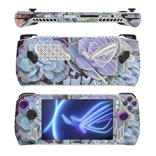 Image of MightySkins Carbon Fiber Skin Compatible with Asus ROG Ally - Succulent | Protective, Durable Textured Carbon Fiber Finish | Easy to Apply, Remove, and Change Style