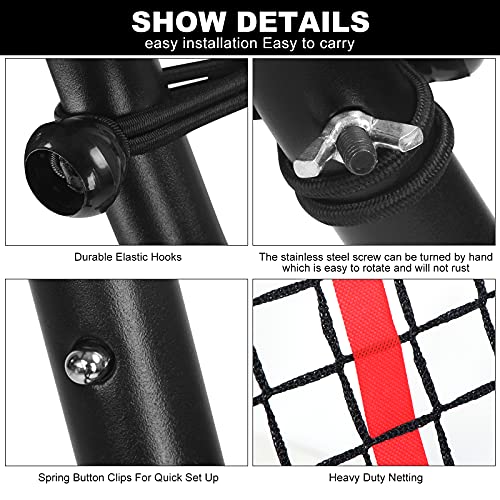 Fengdu Pitchback Baseball Rebounder And Softball Pitching Net For Pitching And Fielding Training 5X3.3Ft #TOP3