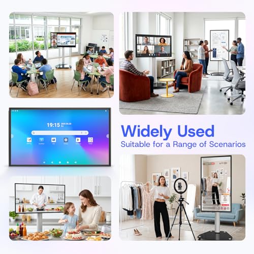 Image of JAV Smart Board 43 Inch, Interactive Whiteboard with EDLA Certified for Office and Classroom, Digital Whiteboard Rotating Touchscreen Android 14 8+128GB (Board Only)