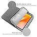 Moko Hülle Tasche, Sleeve Schutzhülle Polyester Tablet Tasche Kompatibel mit iPad Pro 12.9 M2 2022/iPad Pro 12.9 M1 2021"/ iPad Pro 12.9 2020/2018, Surface Pro 12.3", Galaxy S8+12.4" - Hell Grau