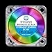 WINSINN 30mm RGB USB Fan 5V, LED Colorful 3D Printer Micro 5 Volt Fans 3010 Hydraulic Bearing, Brushless Cooling 30mmx10mm 2PIN (Pack of 4Pcs)