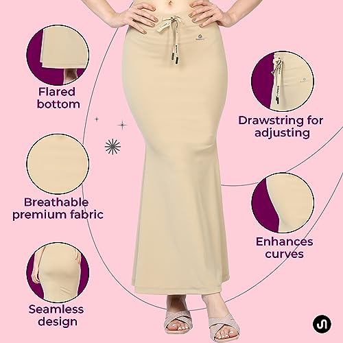Bodyband Saree Shapewear for Women Shapewear Petticoat for Women Smooth Curve Peticote Innerwear for Women Saree in Party Saree Shaper for Women, Ladies - Image 3