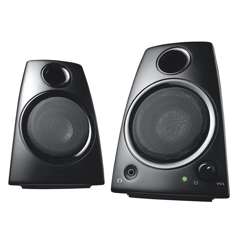 Altavoces PC con entrada de audio de 3.5 mm y control de volumen integrado 2