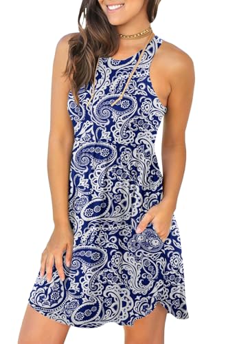 Image of HiMONE Vacation Dresses for Women 2025 Summer Dress Women's Casual Sundresses Casual Beach Petite Sun Dress XS-2XL