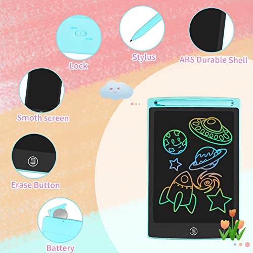 Image of HOMESTEC Colourful LCD Writing Tablet,8.5 inch Drawing Board Graphic Tablet Lock-Key Handwriting Doodle Drawing Pad Kids Toys Gifts for Boys Girls(Blue)