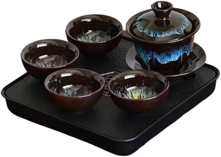 Tea Cup Chinese Porcelain Bowl Chawan Naturally Glazed In Kiln Under High