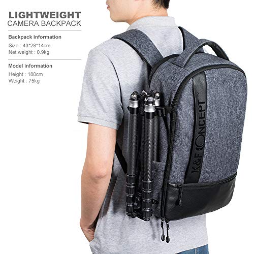 K&F Concept Camera Backpack + 2 In 1 Lens Pouch Bag #TOP1