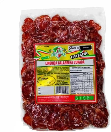 Linguiça Calabresa Fatiada Curada Dicallani 250g