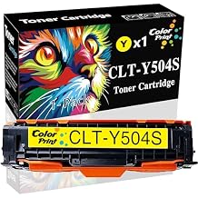 ColorPrint Compatible 504S Toner Cartridge Replacement for Samsung CLT-504S Yellow CLT-Y504S CLT504S for Xpress C1810W C1860FW CLX-4195 CLX-4195N 4195FW CLP-415N CLP-415NW Printer 1-Pack, CLTY504S