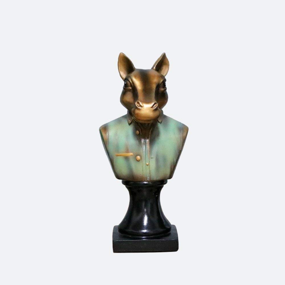 Petite statue en résine pour embellir un espace de travail triste ou vide