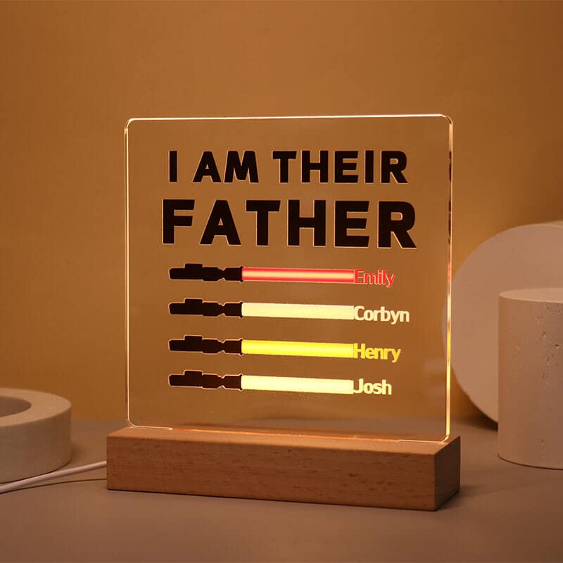 Lámpara de Mesa Personalizada Acrílica LED miniatura 3