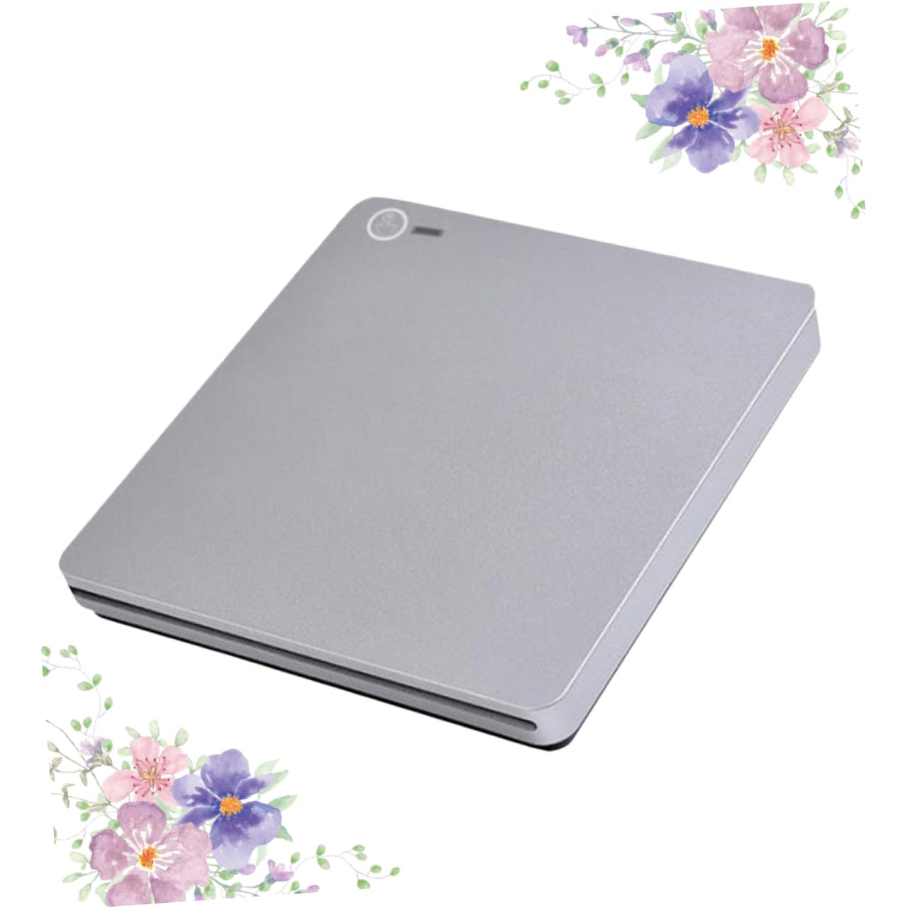 Homoyoyo Grabadora De CD Tipo c Grabadora De CD De Doble Succión Multifuncional Compatible y Ligera Plateada