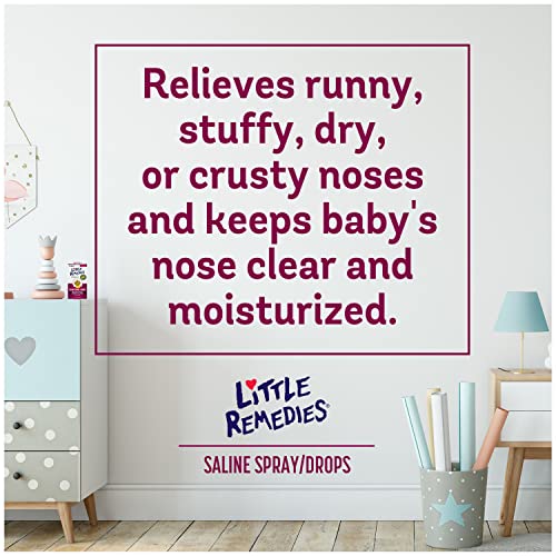 image for Little Remedies Saline Spray/Drops | 0.5 oz | Pack of 1 | For Noses to