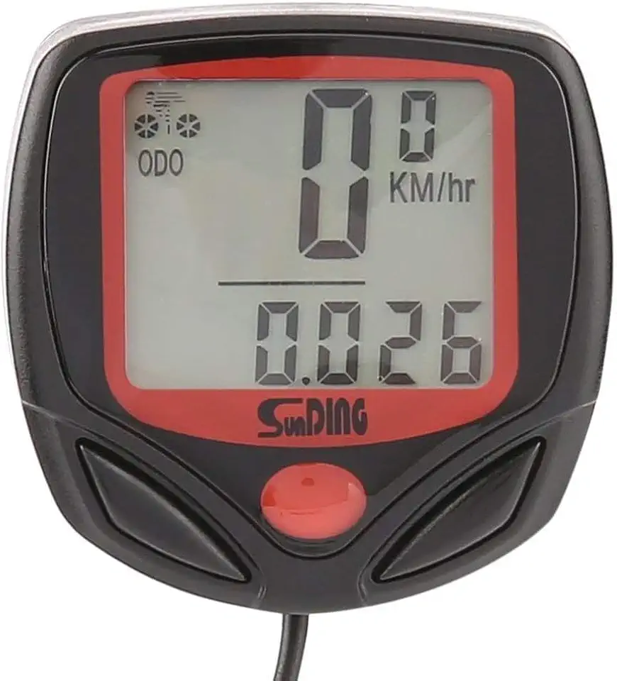 Velocímetro e Odômetro Digital com Fio para Bicicleta - Monitor de Velocidade e Distância para Ciclistas