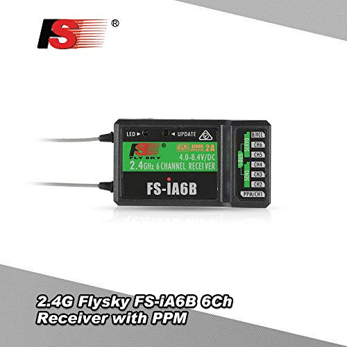 Globact Flysky Fs-Ia6B 6Ch Receiver 2.4G Ppm Output With Ibus Port Compatible Flysky I4 I6 I6X I10 Transmitter #TOP2
