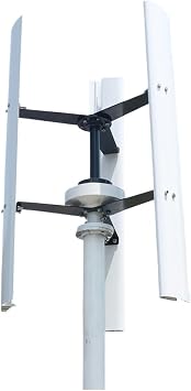 Wind Turbine Generator, Free Energy 10KW Low Noise Vertical Axis Wind Power Turbine Generators 10000W 12V 24V 48V AC Windmill Fan for Home Farm Seashore,Generator Motor48V_10KW