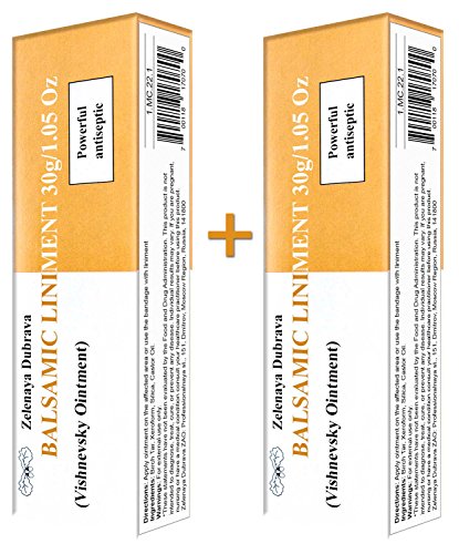 Balsamic Liniment (Vishnevsky Ointment) 30g/1.05 Oz (2 Pack)