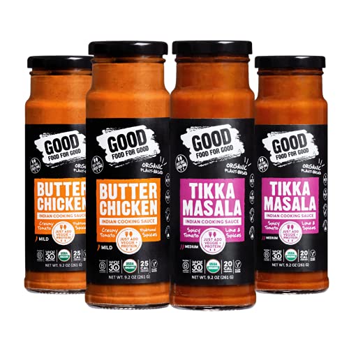 Good Food For Good Organic Simmer Sauces, Butter Chicken & Tikka Masala