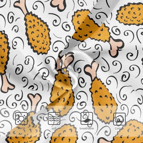 Girls' Underwear Fried Chicken Cotton Stretch Comfort Toddler Panties3