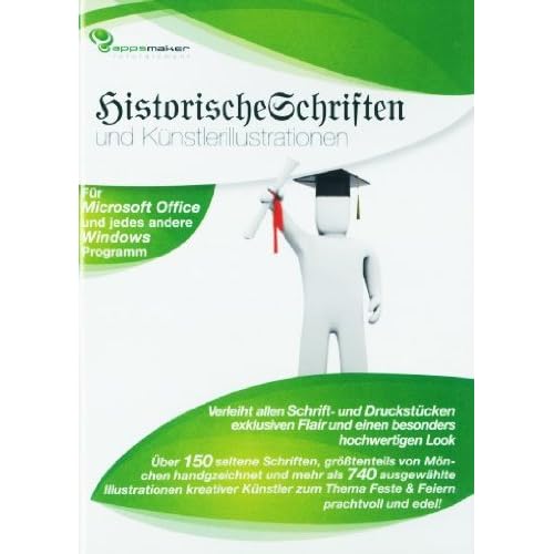Historische Schriften und Künstlerillustrationen