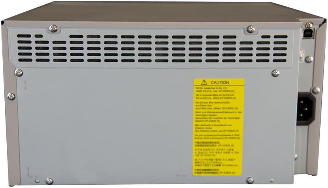 Арткы view DNP DS820A принтеринин кубат жана USB портторун көрсөтүүсү