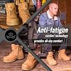 ROCKROOSTER Work Boots for Men, Composite toe Boots, 6 Inch, Side Zipper, Slip Resistant, ASTM F2413-18, Industrial & Construction Work Boots EH AK659