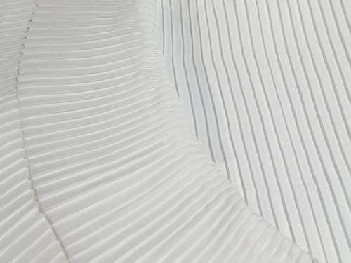 Miniatura 5 de Tela Georgette blanca plisada 58" WDE por yarda