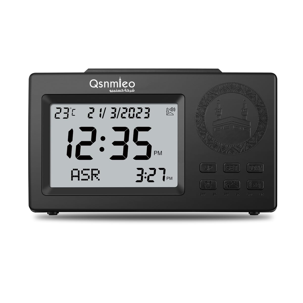 Azan Uhr zum Gebet mit Ton - Athan Uhr für Zuhause - Gebetsuhr Adhan Uhr für USA Muslim für Zuhause