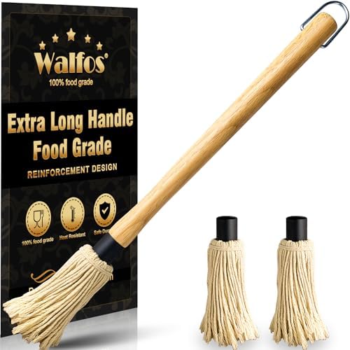 Basting Mop Bbq Mopping Brush, 18 Inch Large Grill Handle