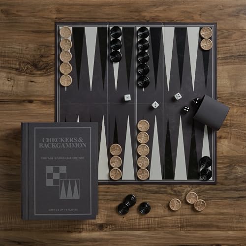 Juego de Damas y Backgammon Vintage Edición Librero miniatura 5
