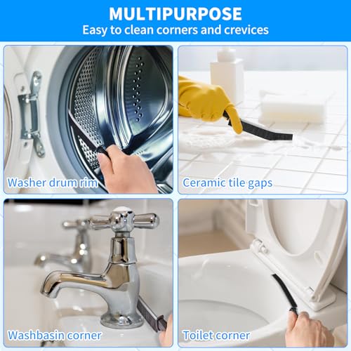 Image of 4TH Crevice Cleaning Brush Set-Household Deep Cleaning Supplies, Perfect for Small Spaces, Grout, and Tough Tasks -12 Pack