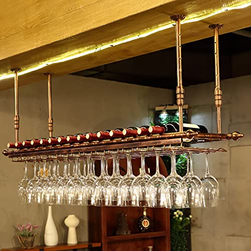 Support à verres à vin de plafond réglable pour optimiser votre bar - 2