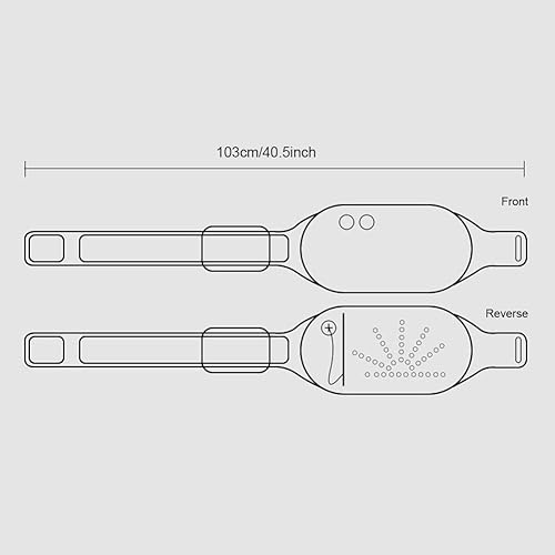 Miniatura 9 de Almohadilla térmica portátil para calambres de período y dolor de espalda cinturón de calor para vientre con masaje de vibración cinturón de